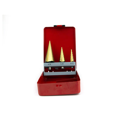 3-Piece Sets Stainless Steel Step Down Drill Bit Step Cone Drill Bits