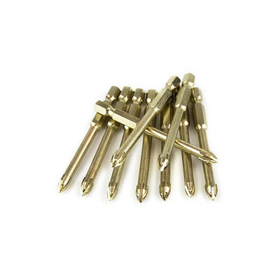 YG8 ZINC Hexagon Shank Ceramic Tile Drill Bits Gold For Wood