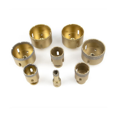 Golden Vacuum Brazed Diamond Core Drill Bit Marbl Diamond Hole Saws