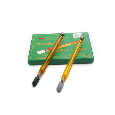 Yellow Plastic Handle Portable Glass Cutter Glass Tile Cutting Tool