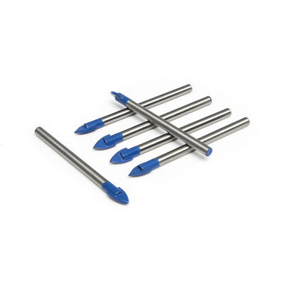 6mm Round Shank  Tungsten Carbide Drill Glass Tile Drill Bits For Cutting Glass