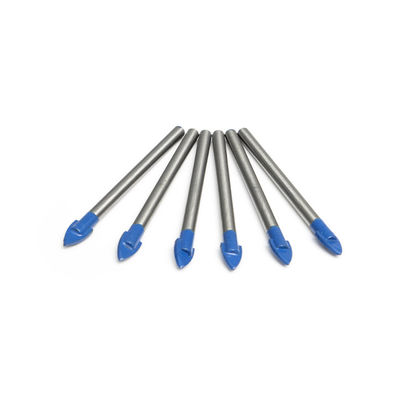6mm Round Shank  Tungsten Carbide Drill Glass Tile Drill Bits For Cutting Glass