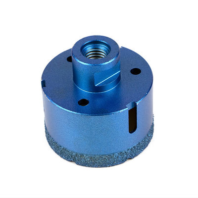 Blue 15mm Vacuum Brazed Diamond Core Bits Durable Anti Corrosion