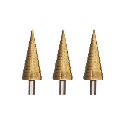 35mm Multi Straight Groove HSS Drill Bit Twist Step Up Cone For Wood Drilling