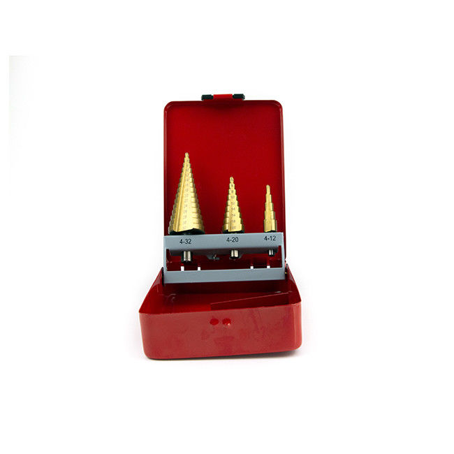 3-Piece Sets Stainless Steel Step Down Drill Bit Step Cone Drill Bits