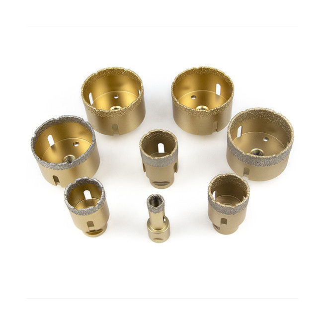 Golden Vacuum Brazed Diamond Core Drill Bit Marbl Diamond Hole Saws