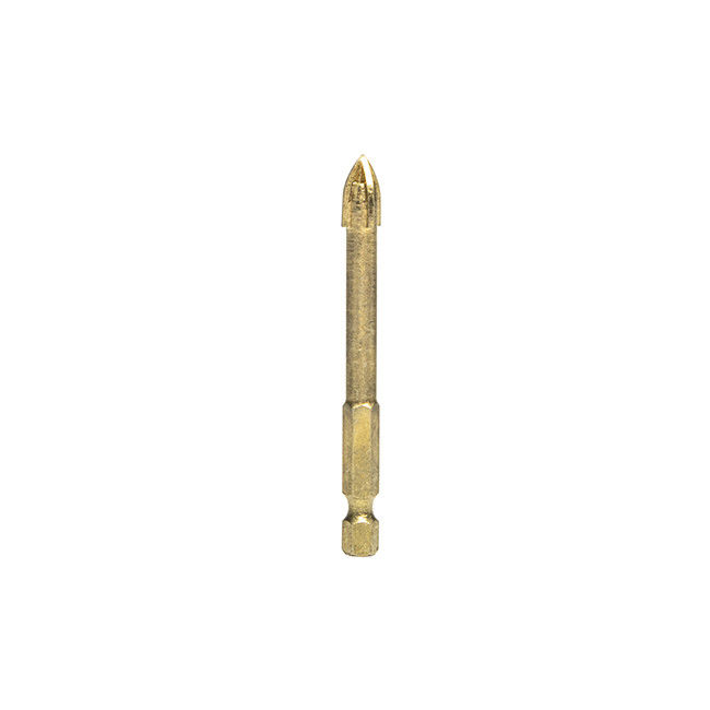 YG8 Carbide Hexagonal Straight Shank Cross Head Glass Tile  Drill Bit